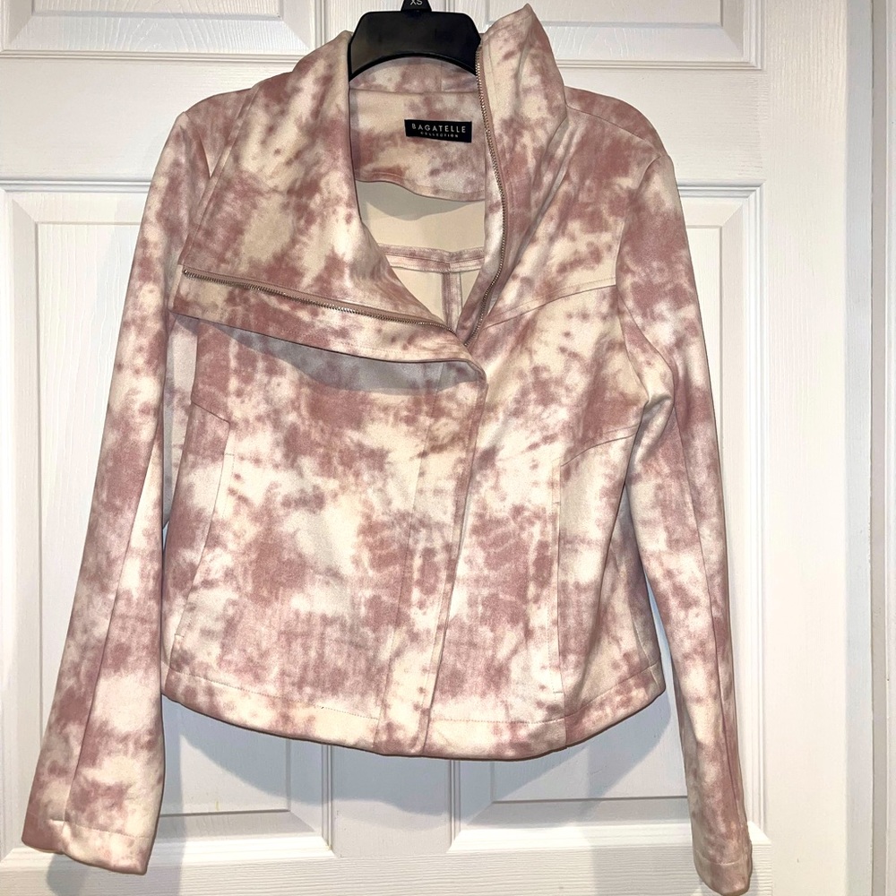 Bagatelle Jacket Blush and White Size Medium